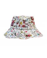 Cotton Bucket Sun Hat -- Garden of Paradise